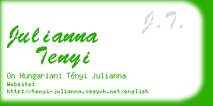 julianna tenyi business card